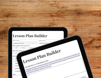 PRINTABLE | Lesson Plan Workbook (Copy)