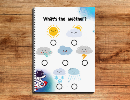 Level 1: PERSONALIZABLE | Outerspace Preschool & Kindergarten Homeschool or Morning Menu (9 pages)