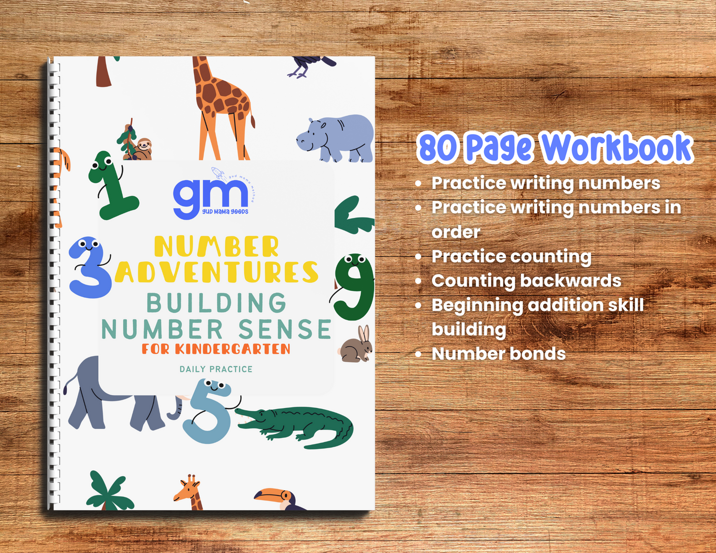 Gud Mama Kindergarten All-in-One Homeschool Bundle Printable