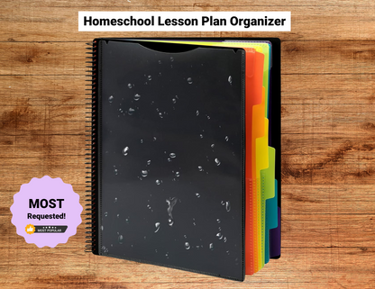 Gud Mama Homeschool Lesson Plan Organizer, Organizer system for homeschool work, Homeschool folder