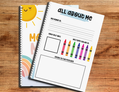 PERSONALIZABLE | Preschool & Kindergarten Homeschool or Morning Menu (9 Pages)