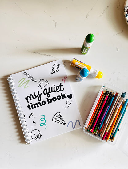 Quiet Time Book| 70 Worksheets: Dots and Discovery Book Printable