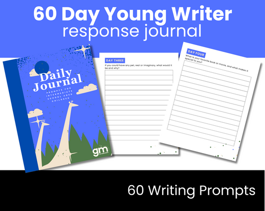 PRINTABLE |60 Day Young Writer Challenge Journal